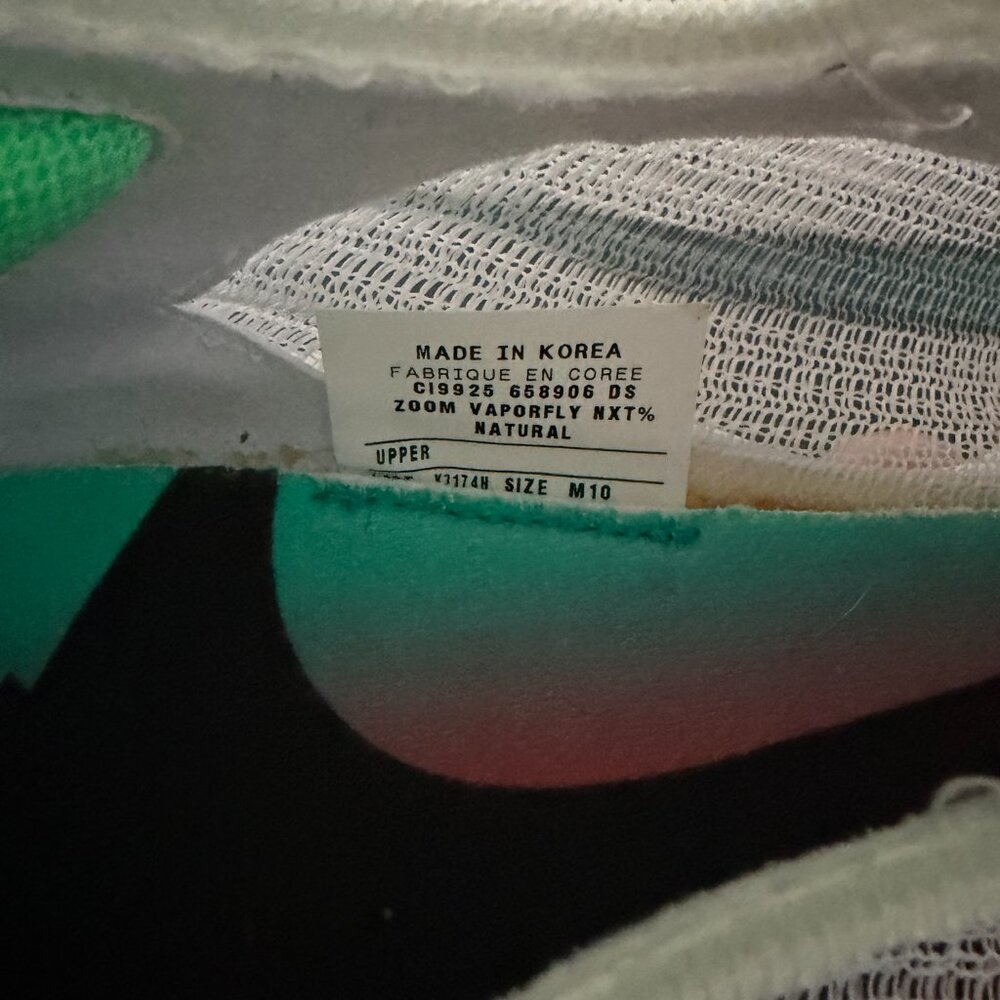 Rare Nike Air Zoom Vaporfly Next - Custom Watermelon Nike By You Color - Picture 9 of 9